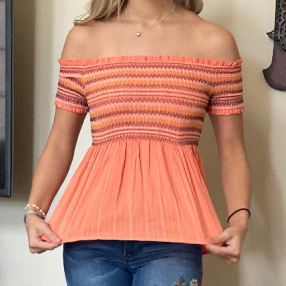 Taylor and Sage off the shoulder top